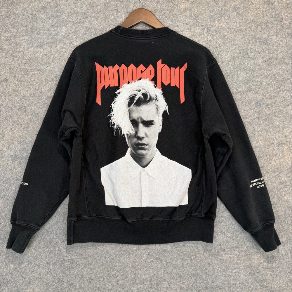 Justin Bieber Purpose Tour 2016 Staff Official Champion Sweatshirt Adult Medium